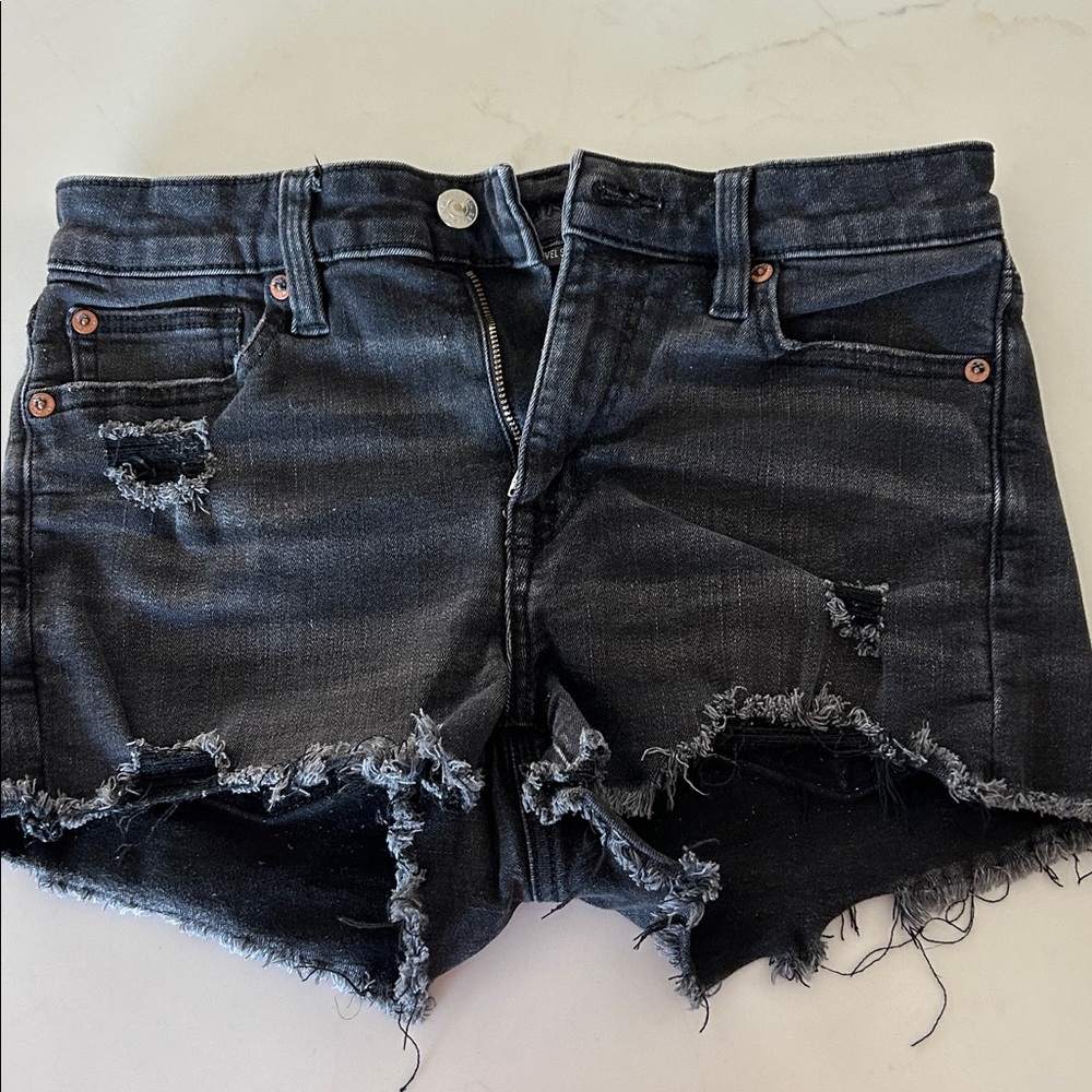 American Eagle Black Denim Shorts